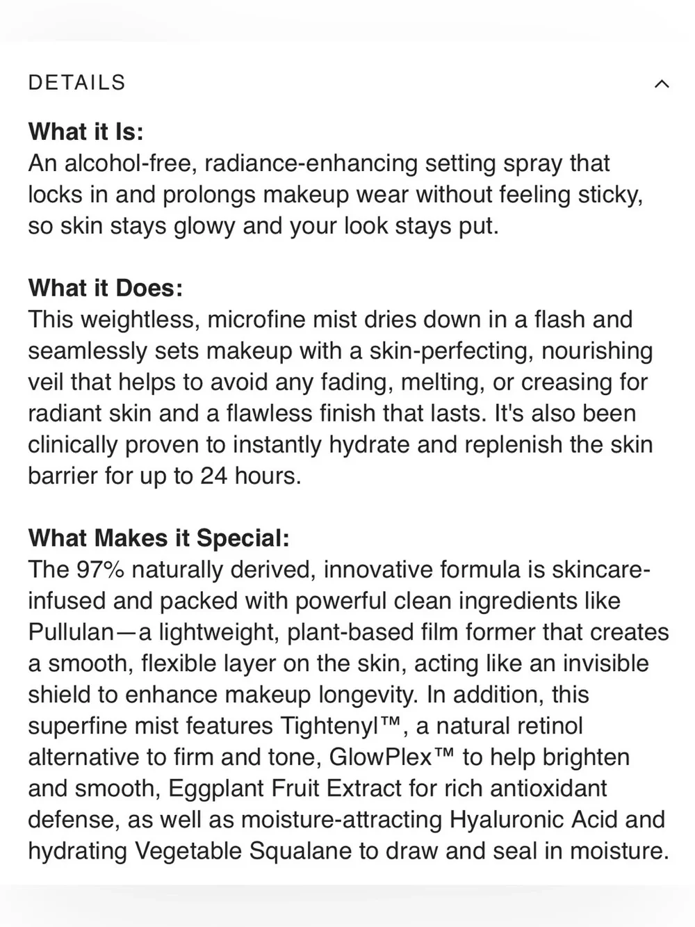 RMS Beauty Radiance Lock Setting Mist